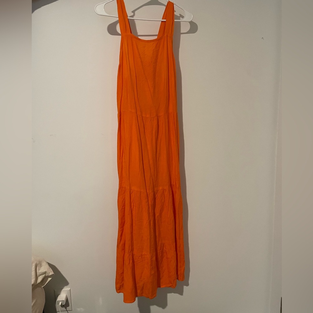 Long Orange Dress